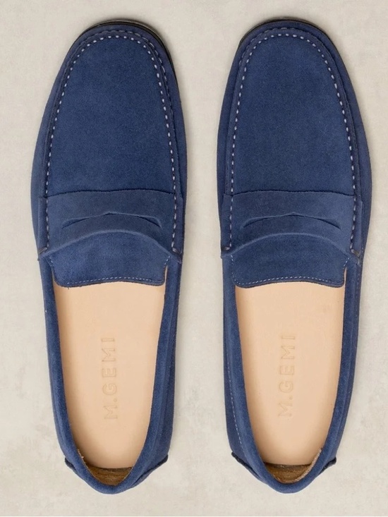 M. GEMI The Pastoso Uomo Suede Penny Driver Men\'s Loafers EU 44.5
